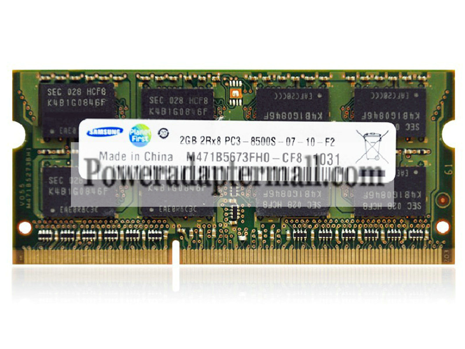 Samsung DDR3 2GB 1066Mhz 2Rx8 PC3-8500S 2048MB SODIMM Memory Ram